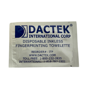 EZID Inkless Fingerprinting Towelettes